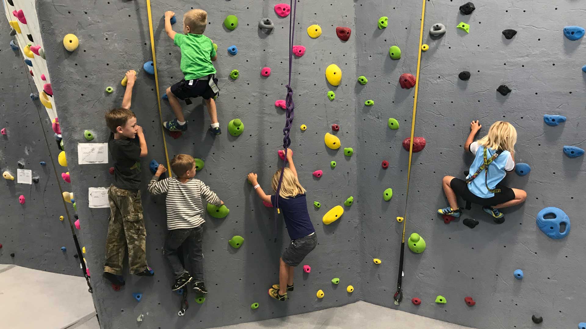 Indoor rock climbing gyms