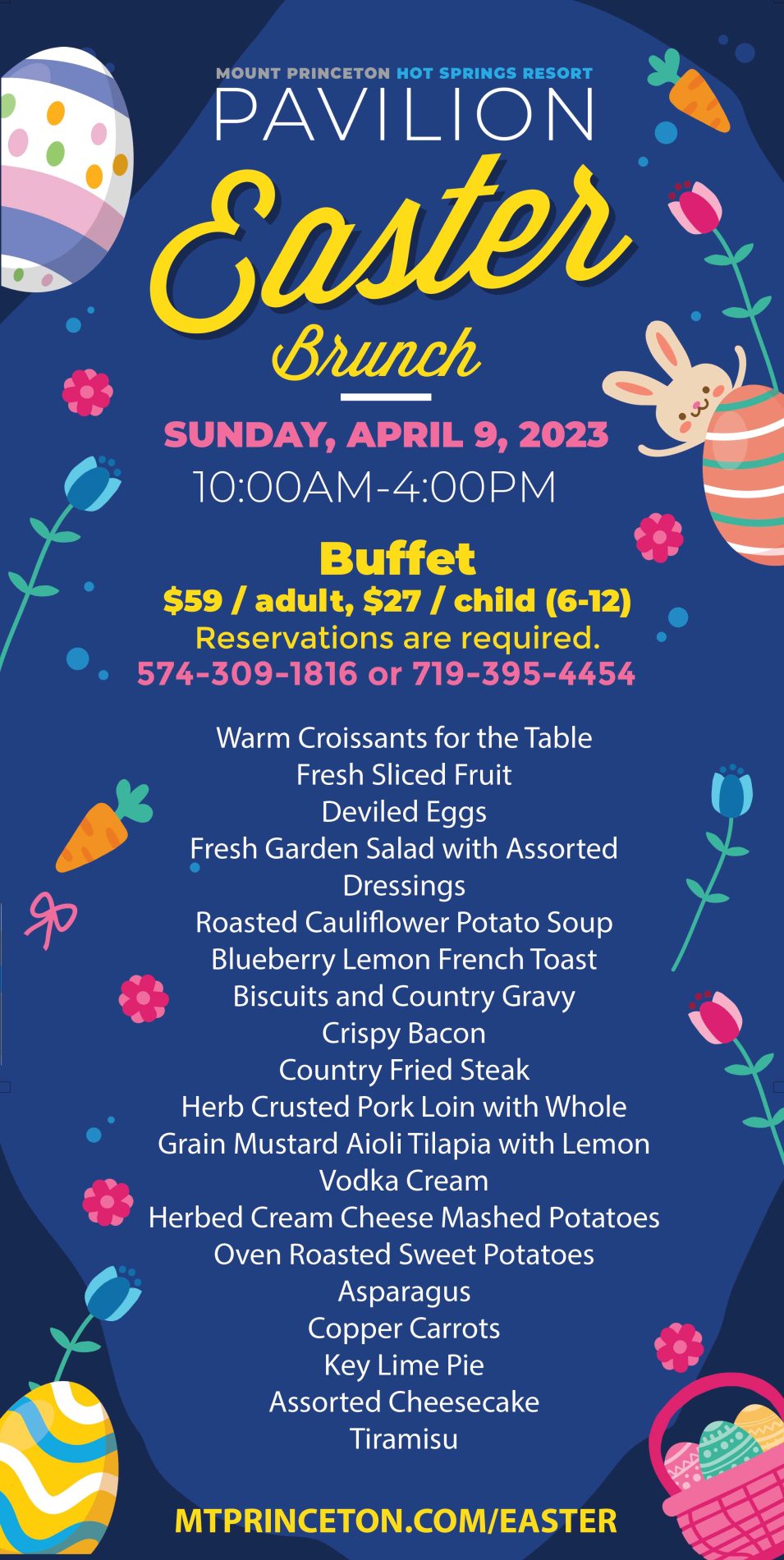 Easter Brunch in Buena Vista and Salida, Colorado Mt Princeton Hot