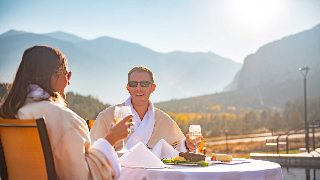 Indulge In Serenity Infinity Pool At Mount Princeton Hot Springs Resort   Fall Header Dinner Infinity Hot Spring Pool 1 1280x720 