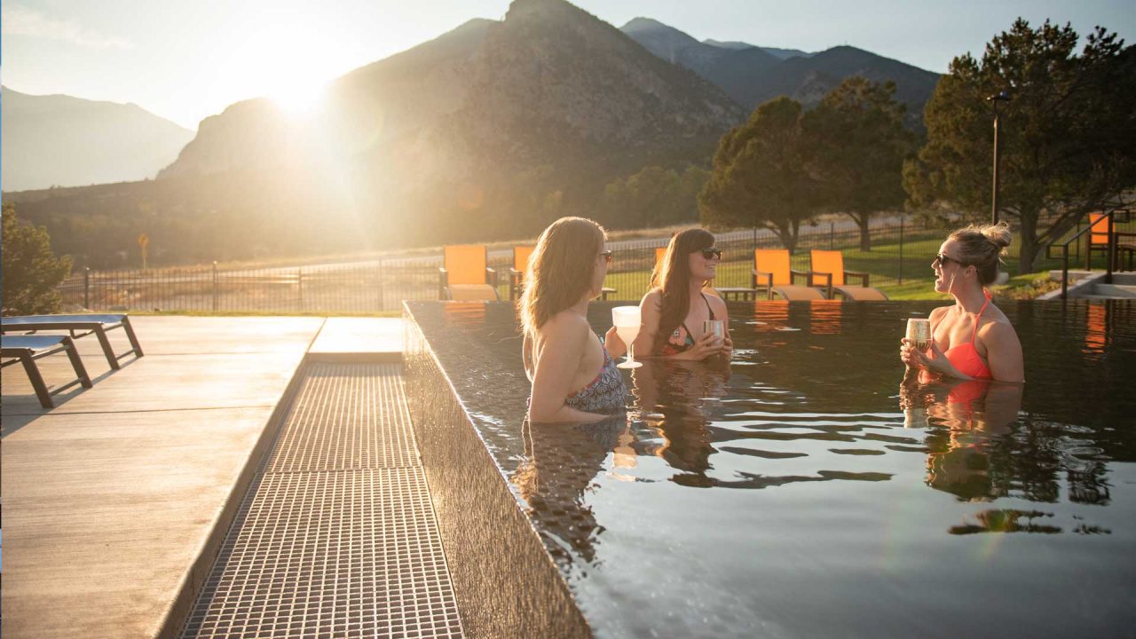 Indulge In Serenity Infinity Pool At Mount Princeton Hot Springs Resort   Fall Header Infinity Hot Spring Pool 1 1280x720 