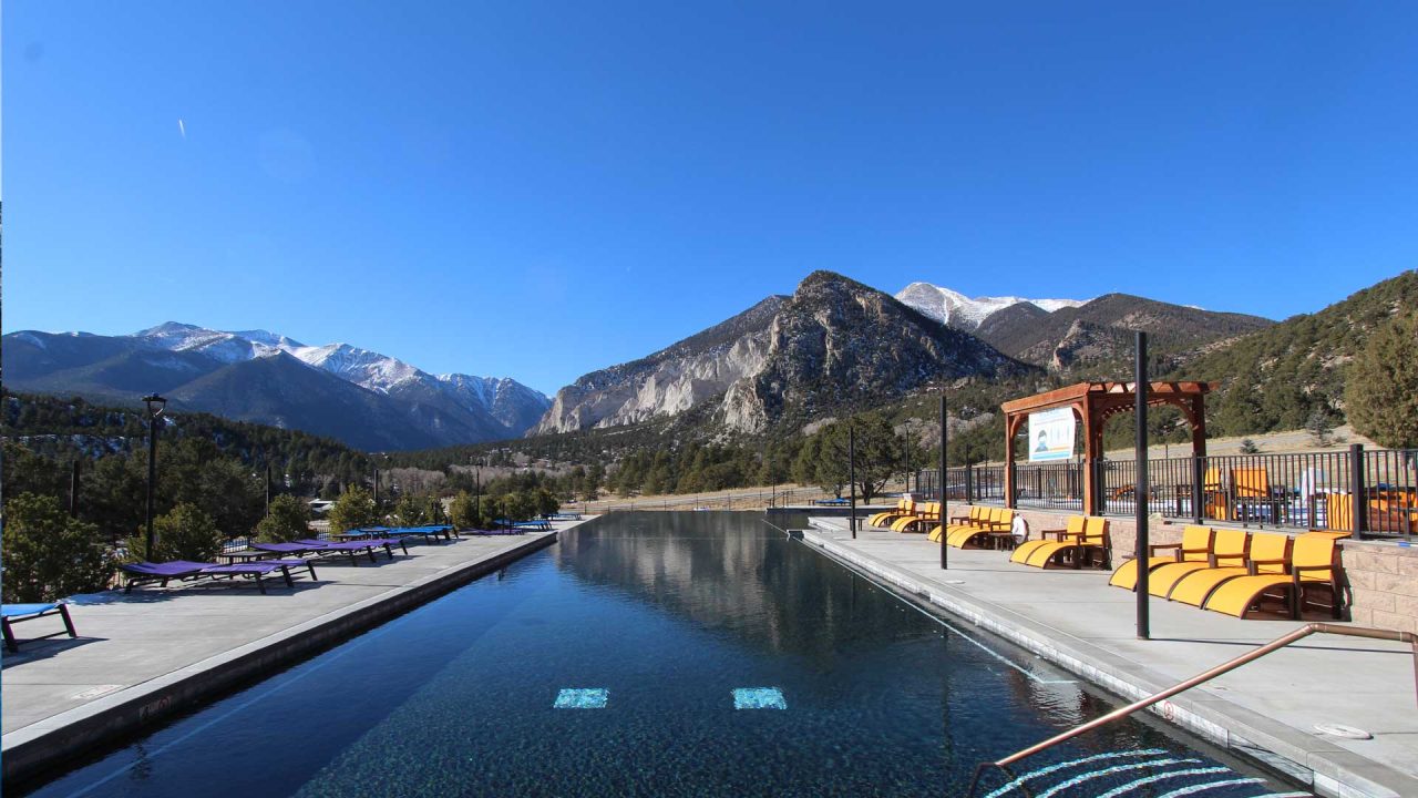 Indulge in Serenity: Infinity Pool at Mount Princeton Hot Springs Resort