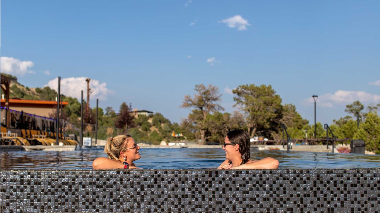 Indulge In Serenity Infinity Pool At Mount Princeton Hot Springs Resort   Summer Header Infinity Hot Spring Pool 7 1280x720 