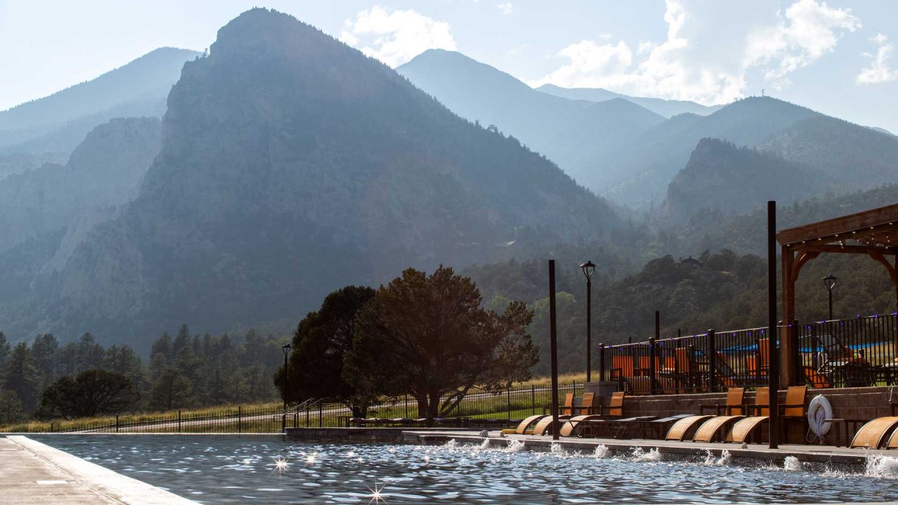 Indulge In Serenity Infinity Pool At Mount Princeton Hot Springs Resort   Summer Header Infinity Hot Spring Pool 8 1280x720 