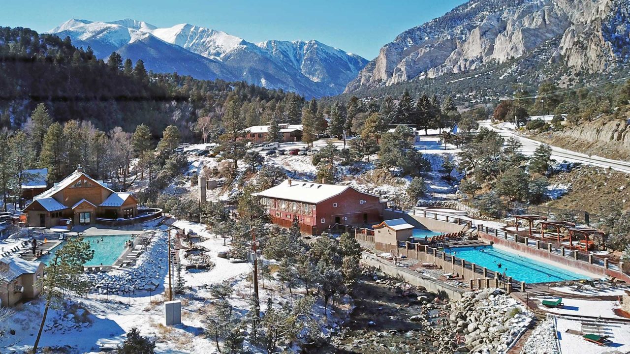 Immerse In Tranquility Hot Spring Soaking Pool At Mount Princeton Hot Springs Resort 8645